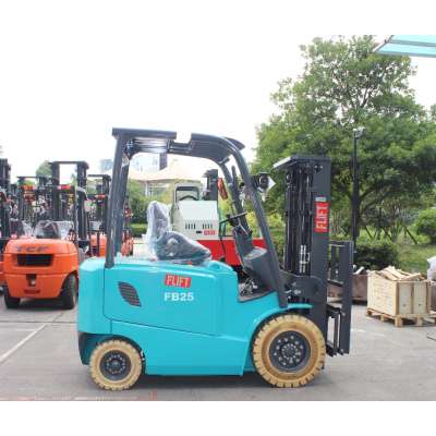 4-wheel 2ton electric forklift loaders with battery charger and curtis controller