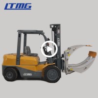 LTMG 3t 3.5t 4t 5000mm lift height 3 ton 3.5 ton 4 ton 3tons 3.5tons  diesel forklift with paper roll clamp