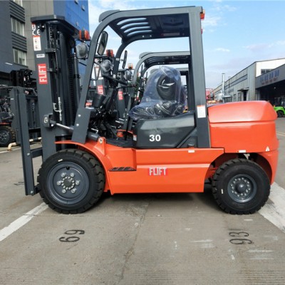 T-series 3.5ton diesel forklift with blue color and manual transmission