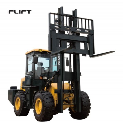 FLIFT high quality 10ton 4WD Rough terrain  AWD Articulated forklift