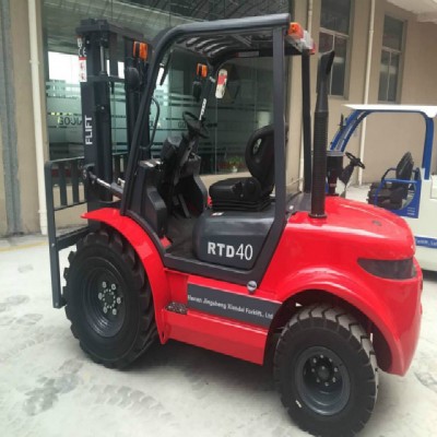 2019 New Design 4wd Forklift Truck 4 Tons Rough Terrain Forklift With comptetitive price