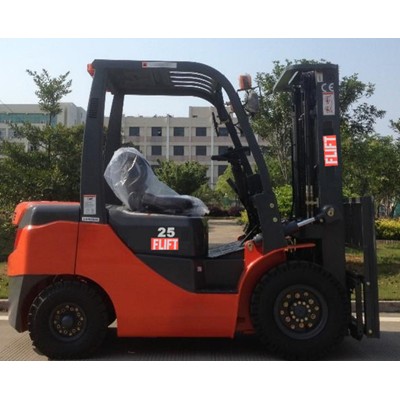 China mini forklift FLIFT brand new 2.5 ton gasoline manual manual hydraulic forklift forklift with nissan k25 engine for sale