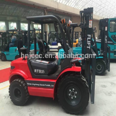 2WD 3.5ton rough terrian forklift with competitive price