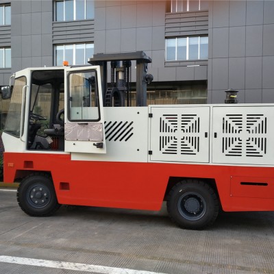 cheap price 6 ton diesel side loader truck for long goods transportation