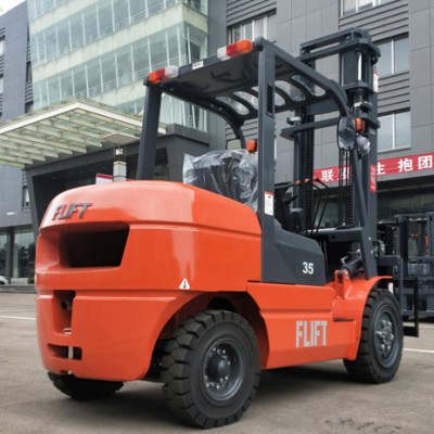 Hot sell T-series FLIFT Brand 3.5ton 3500kgs capacity diesel forklift with EPA engine